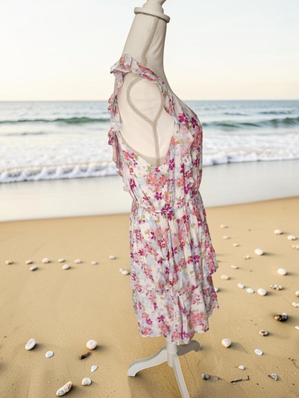 🌸 Emily Wonder Floral Tiered Mini Dress Large NWT 🌸 - Picture 7 of 12